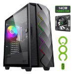 کیس گیمینگ گیم‌ مکس مدل Gamemax Diamond COC BK - Image 6