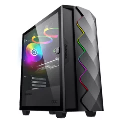 کیس گیمینگ گیم مکس مدل Gamemax Diamond COC BK