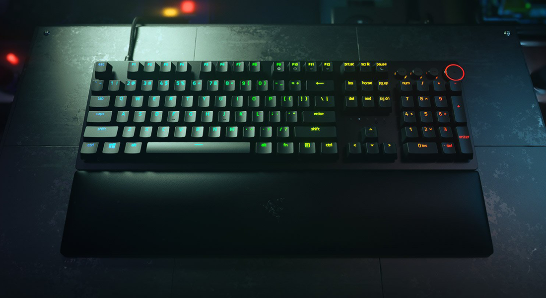 کیبورد گیمینگ ریزر مدل HUNTSMAN V2 (سوئیچ قرمز)