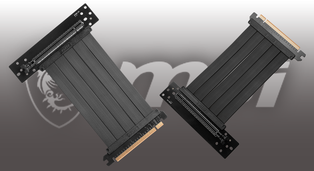 کابل رایزر ام اس آی مدل MPG PCI E 4 X16 Black