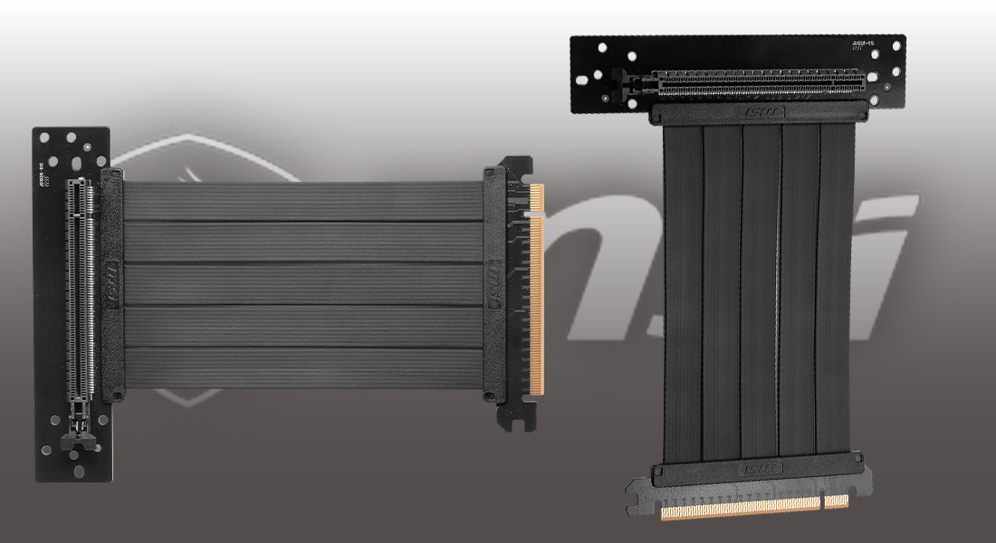 کابل رایزر ام اس آی مدل MPG PCI E 4 X16 Black