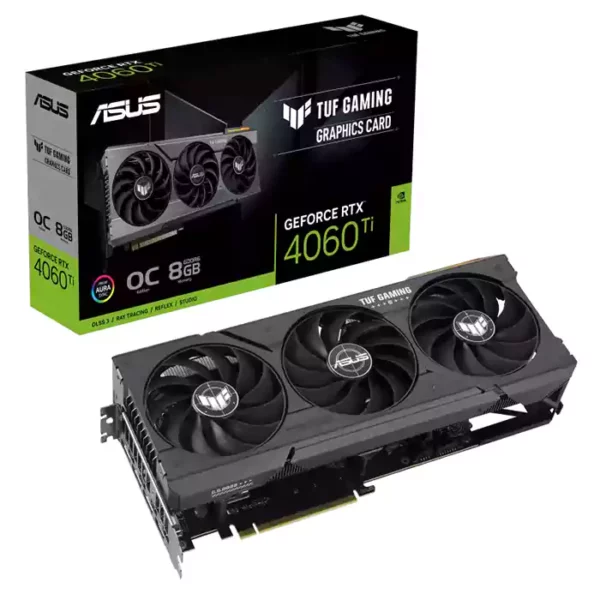 کارت گرافیک ایسوس مدل TUF Gaming RTX 4060Ti OC 8GB