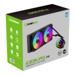 خنک کننده آبی پردازنده گیم مکس مدل IceBurg 240 Infinity Black - Image 9