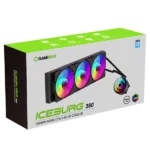 خنک کننده آبی پردازنده گیم مکس مدل IceBurg 360 Infinity Black - Image 9