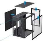 کیس گیمینگ گیم مکس مدل Infinity Black - Image 9