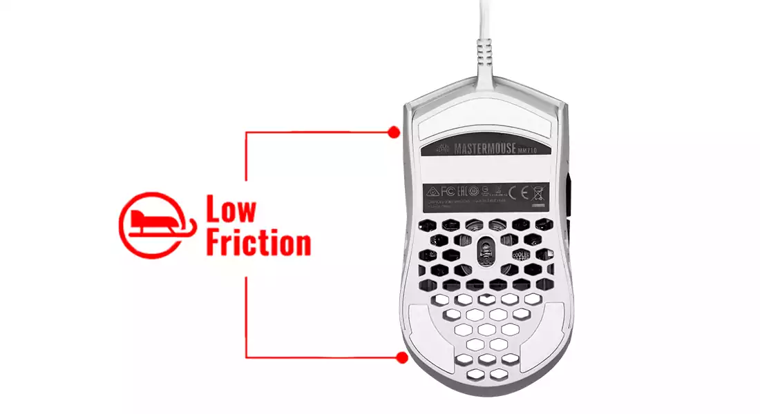 ماوس گیمینگ کولر مستر مدل MM 710-KKOL1 WHITE