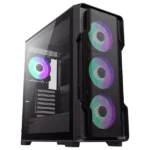 کیس گیمینگ گیم مکس مدل Siege Black