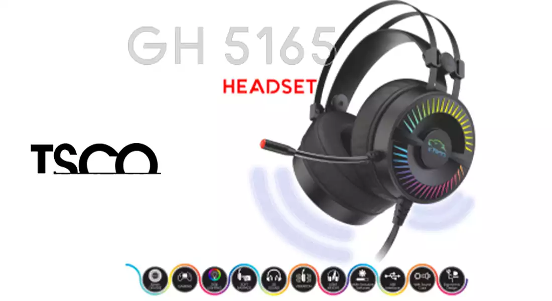 هدست گیمینگ تسکو مدل GH5165