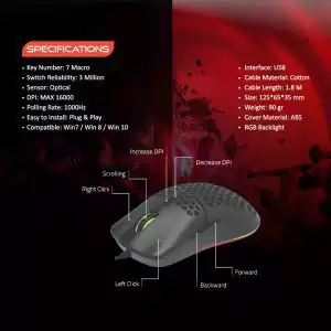 ماوس گیمینگ تسکو مدل GM790