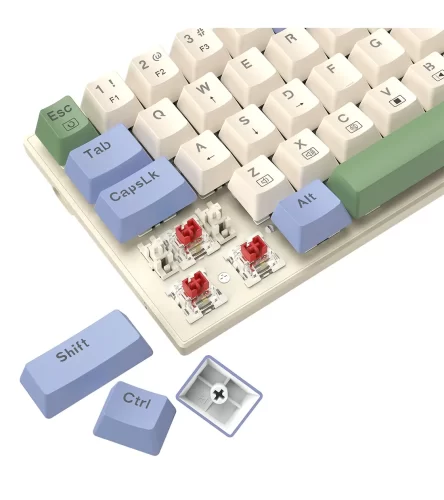 کیبورد مکانیکی گیمینگ تی دگر Viator T-TGK325 Rainbow