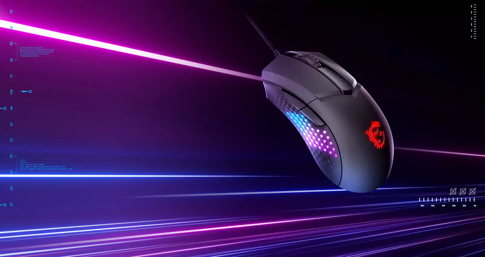 ماوس گیمینگ ام اس آی مدل MSI CLUTCH GM51 LIGHTWEIGHT MOUSE