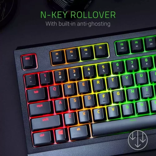 کیبورد گیمینگ ریزر Razer BlackWidow Chroma Green