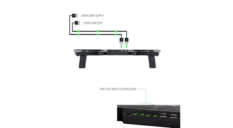 پایه خنک کننده لپ تاپ کول کلد مدل K25