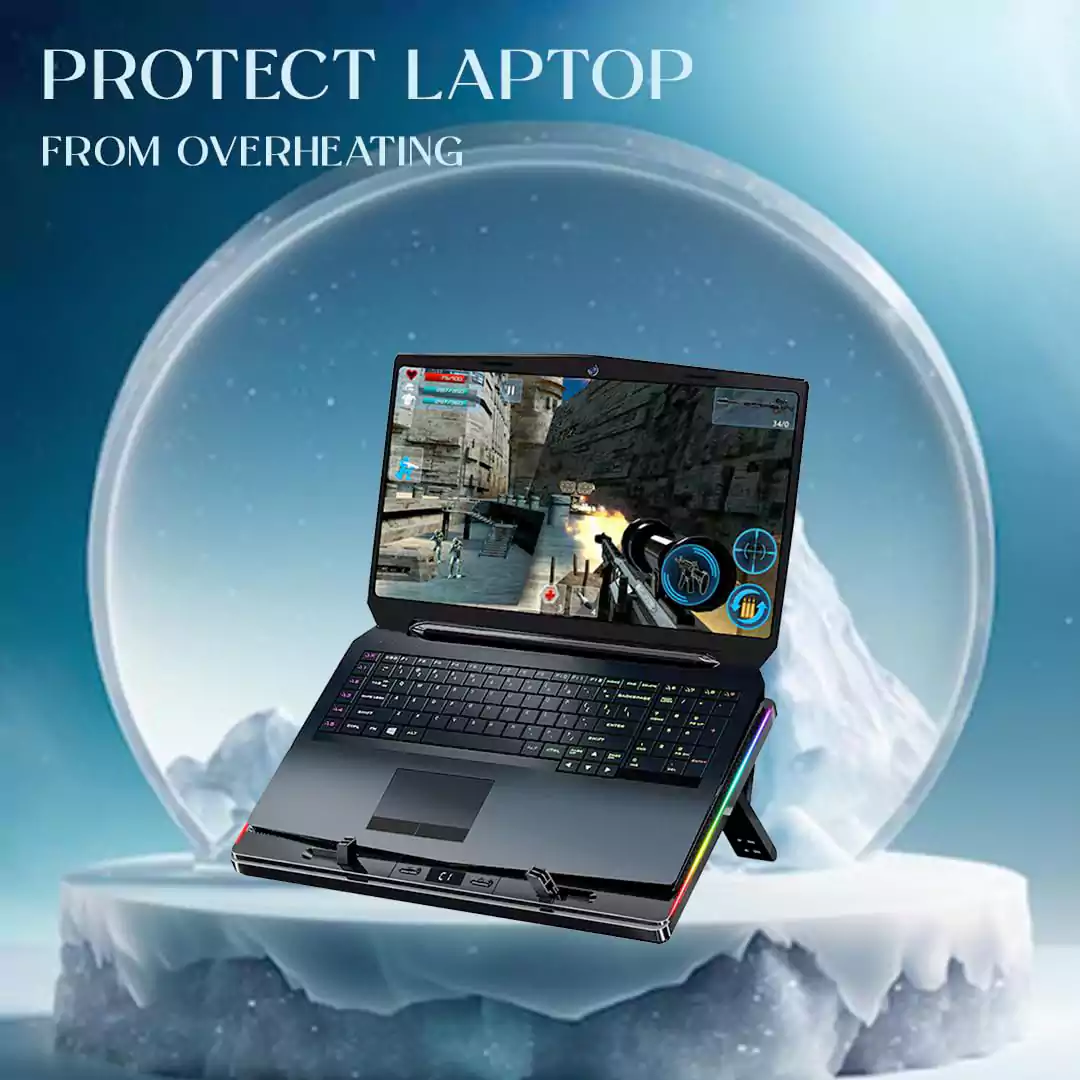 پایه خنک کننده لپ تاپ کول کلد مدل F4 RGB