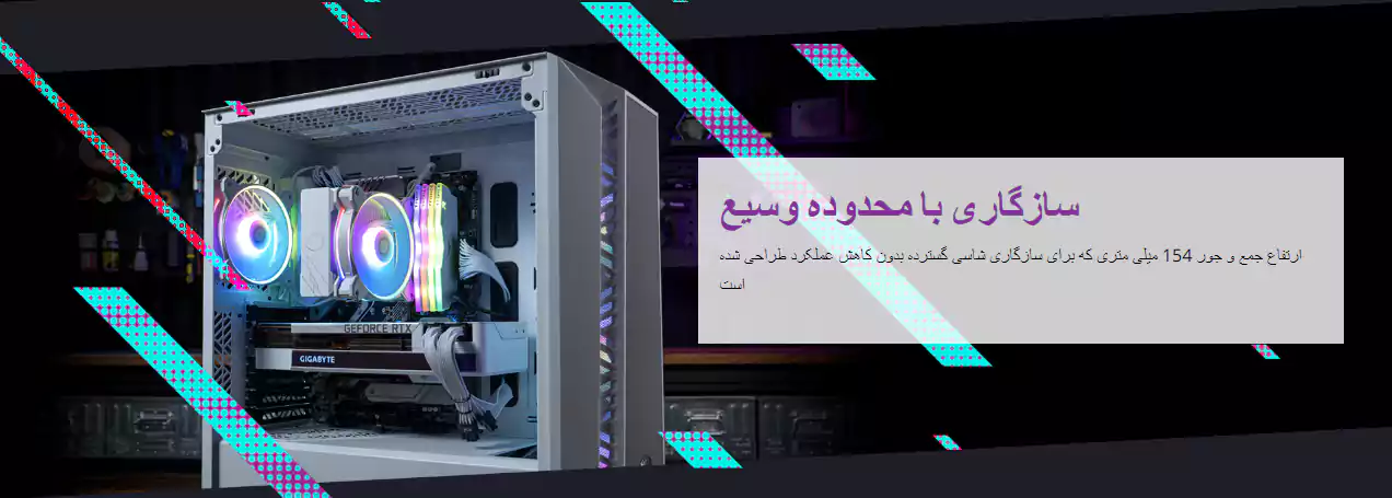 فن خنک کننده گازی پردازنده کولر مستر مدل HYPER 212 HALO WHITE