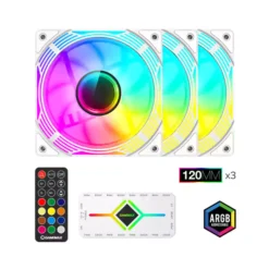 فن 3 تایی کیس گیمینگ گیم مکس مدل KF300 WH