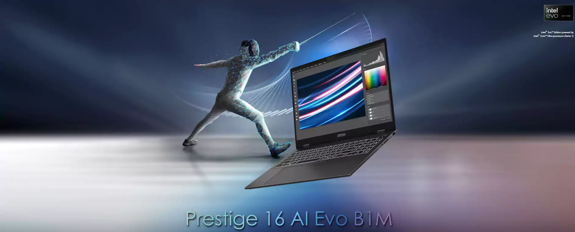 لپ تاپ 16 اینچی ام اس آی مدل Prestige 16 AI Evo B1MG
