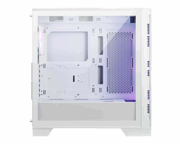 نمای داخلی 320R با کارت گرافیک بزرگ و رادیاتور سقفی ۳۶۰ میلی‌متری