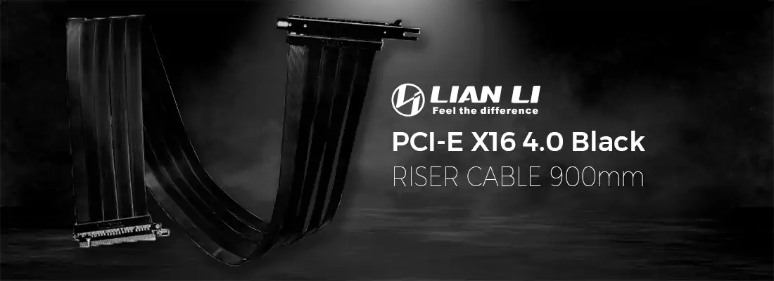 کابل رایزر 900mm کارت گرافیک لیان لی PCI-E X16 4.0 Black
