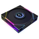 فن کیس لیان لی مدل UNI FAN TL LCD Reverse 120 Black - Image 5