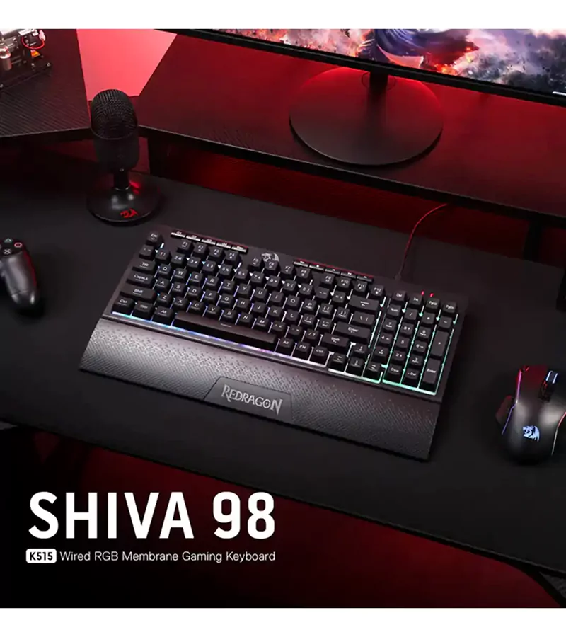 کیبورد بی سیم/باسیم گیمینگ ردراگون SHIVA K515 RGB