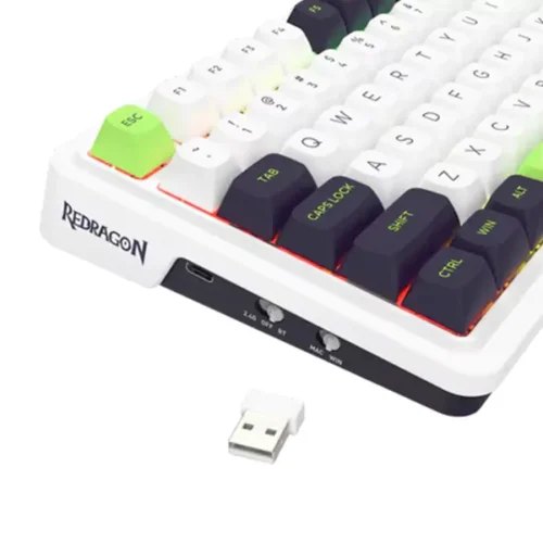 کیبورد بی سیم/ باسیم مکانیکال گیمینگ ردراگون EISA K686 WBG PRO