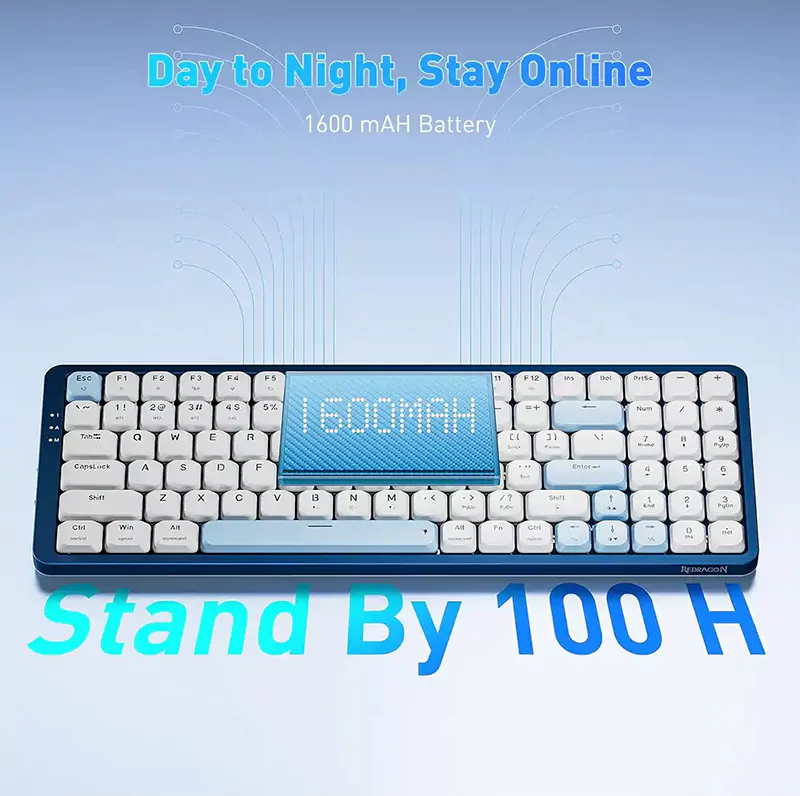 کیبورد بی سیم/باسیم گیمینگ ردراگون EVA PRO K684 WB RGB