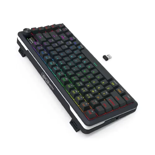 کیبورد بی سیم/باسیم گیمینگ ردراگون K708 PRO Black RGB