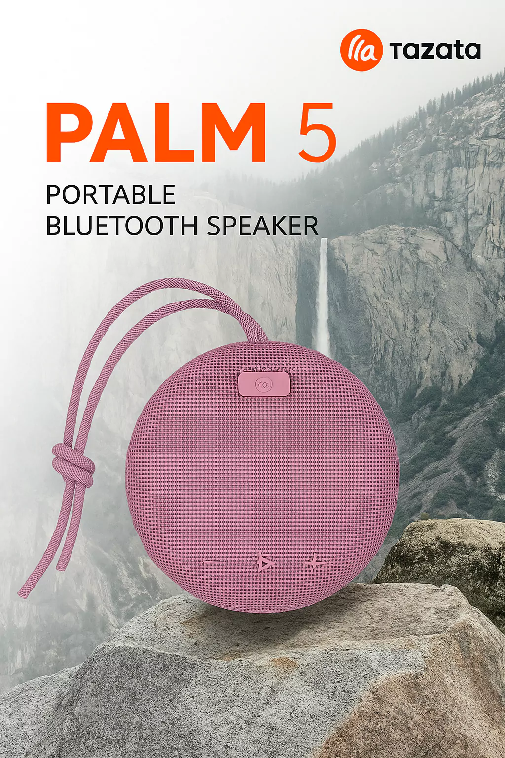 اسپیکر قابل حمل تازاتا PALM5 صورتی