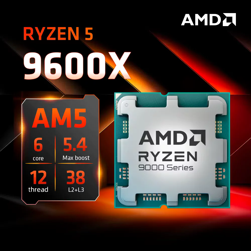 پردازنده ای ام دی مدل Ryzen 5 9600X 6/12T Tray