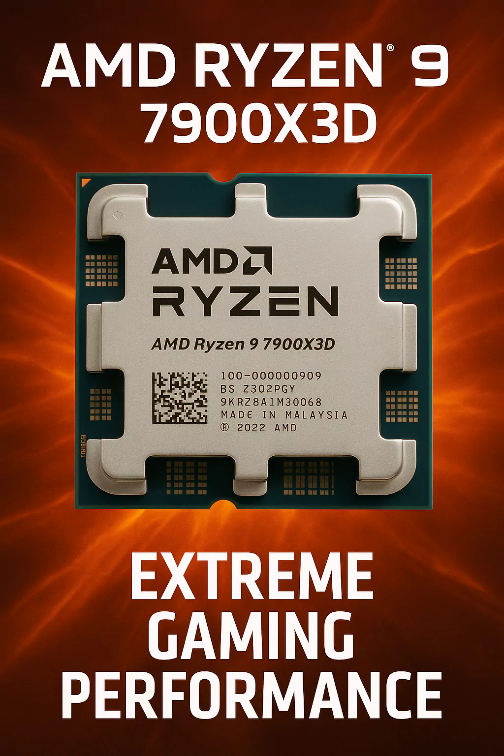 پردازنده ای ام دی مدل Ryzen 9 7900X3D TRAY
