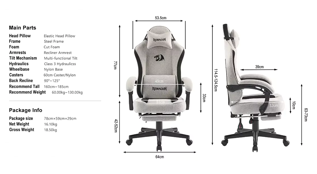 صندلی گیمینگ ردراگون Redragon C223