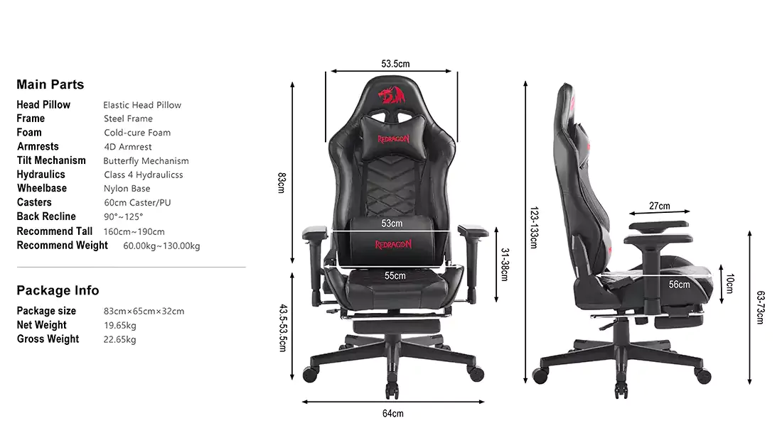 صندلی گیمینگ ردراگون Redragon C328
