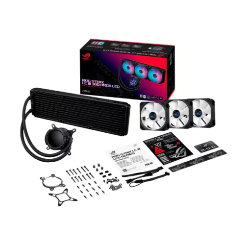 خنک‌کننده آبی ایسوس ROG Strix LC III 360 ARGB LCD