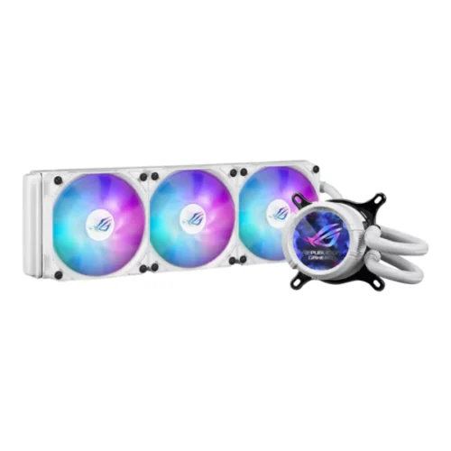 خنک‌کننده آبی ایسوس ROG Strix LC III 360 ARGB LCD رنگ سفید