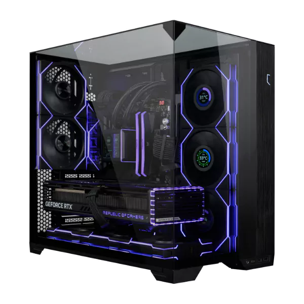 فن کیس گیمینگ لیان لی مدل UNI FAN TL120 LCD Wireless Black