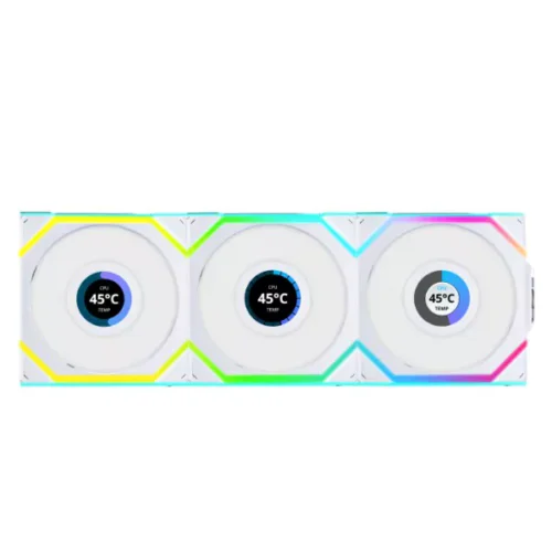 فن وایرلس 3 تایی کیس گیمینگ لیان لی مدل UNI Fan SL-Wireless 120 White