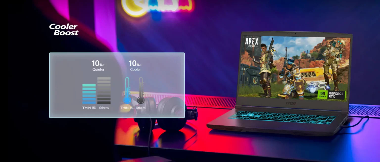 لپ تاپ گیمینگ ام اس آی 15.6 اینچی مدل THIN 15 B13UCX i5 1TB