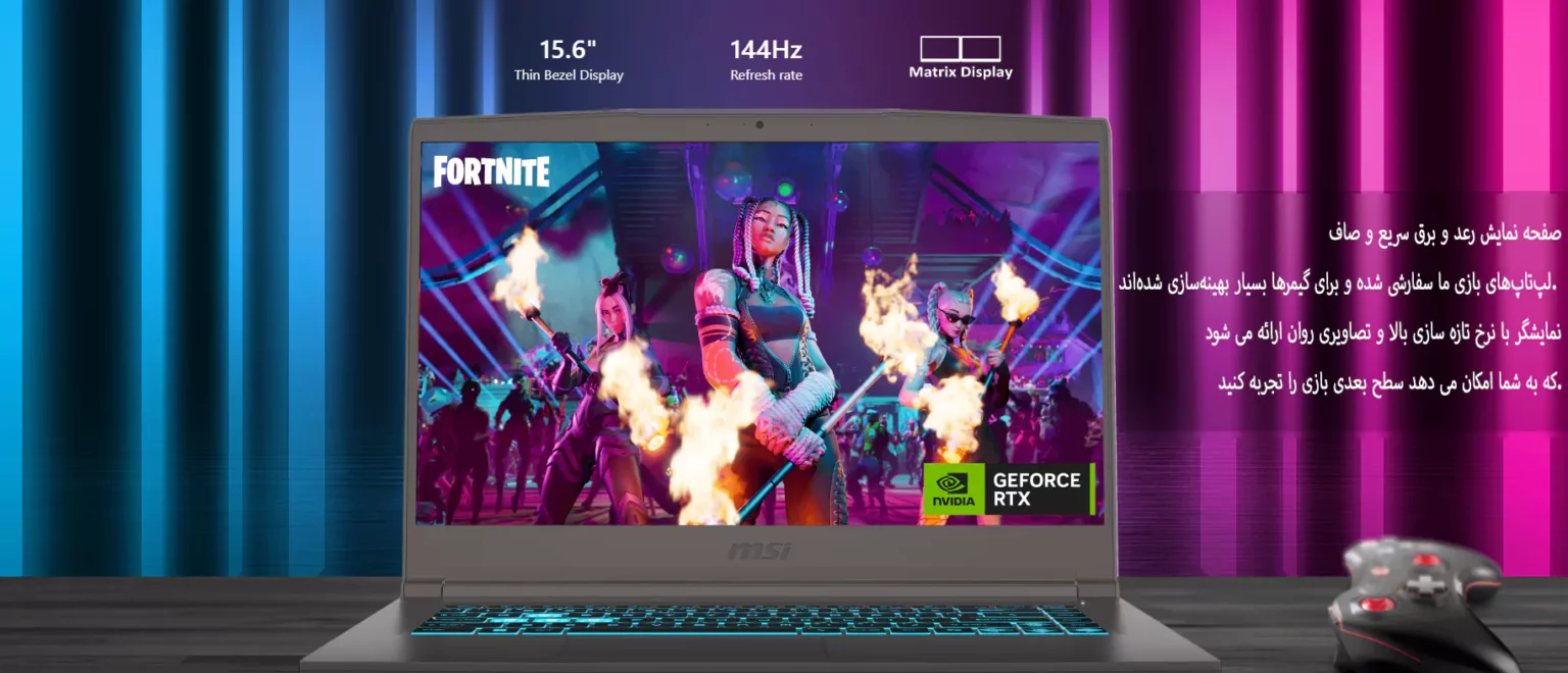 لپ تاپ گیمینگ ام اس آی 15.6 اینچی مدل THIN 15 B13UCX i5 1TB