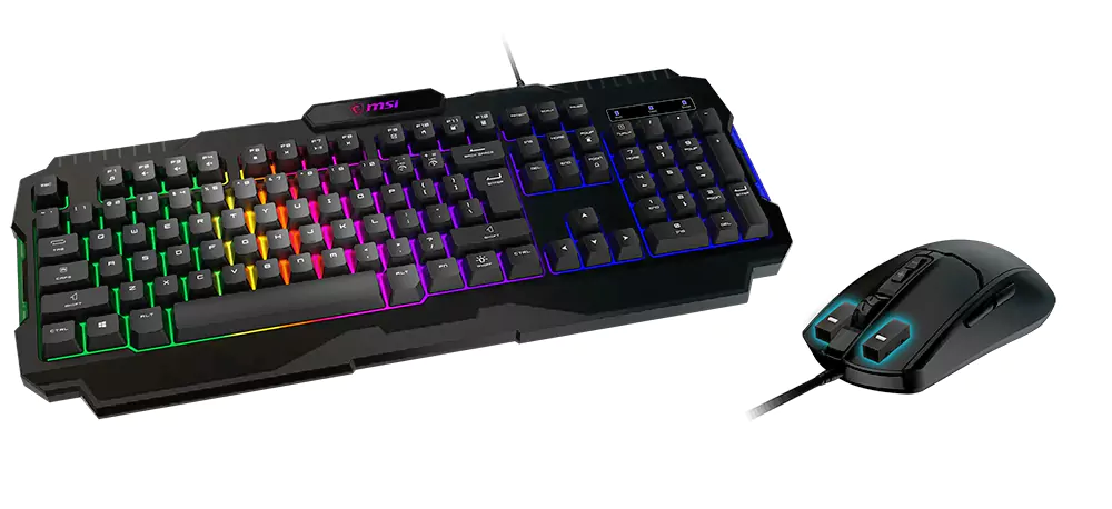باندل کیبورد و ماوس گیمینگ ام اس آی مدل FORGE GK100 COMBO