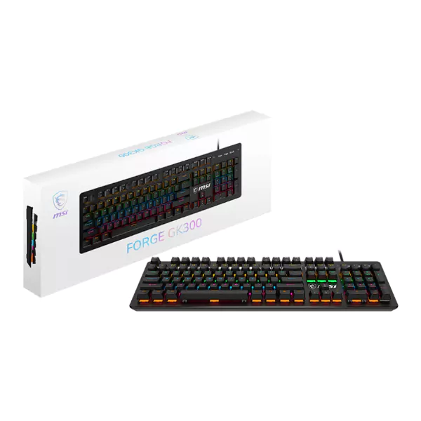 کیبورد گیمینگ ام اس آی مدل FORGE GK300