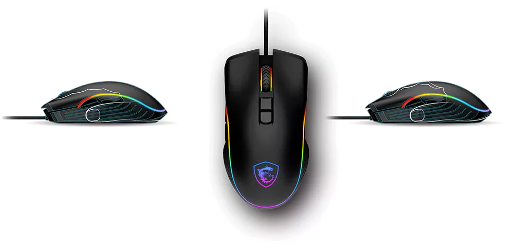 کیبورد و ماوس گیمینگ ام اس آی مدل FORGE GK300 COMBO