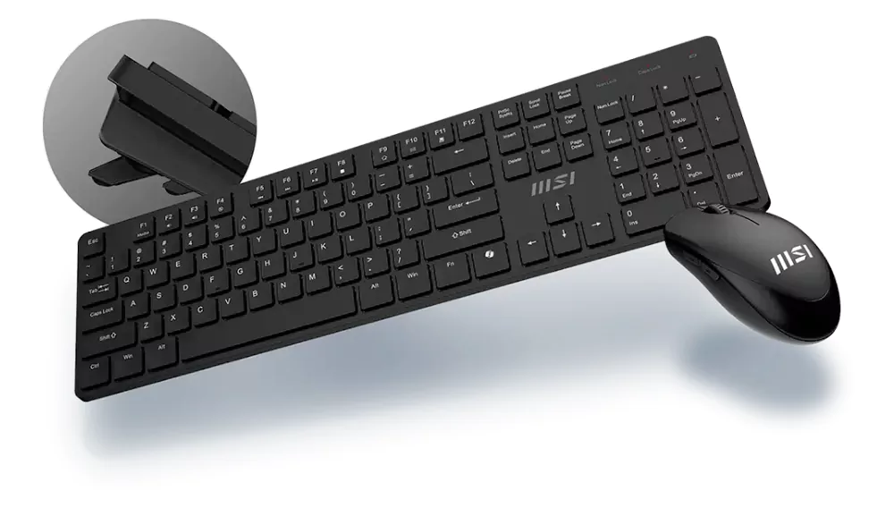 کیبورد و ماوس گیمینگ ام اس آی مدل FORGE K200 W COMBO US