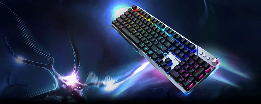 کیبورد گیمینگ ام اس آی مدل STRIKE 600 SILENT US