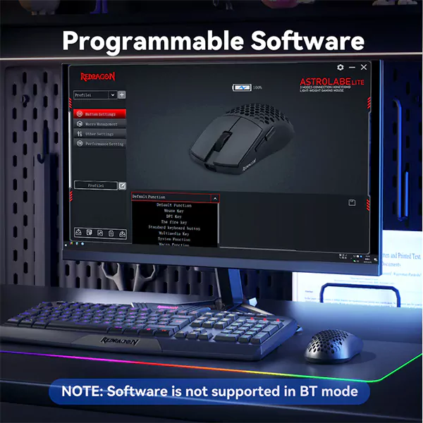 ماوس گیمینگ ردراگون Redragon M725-LIT