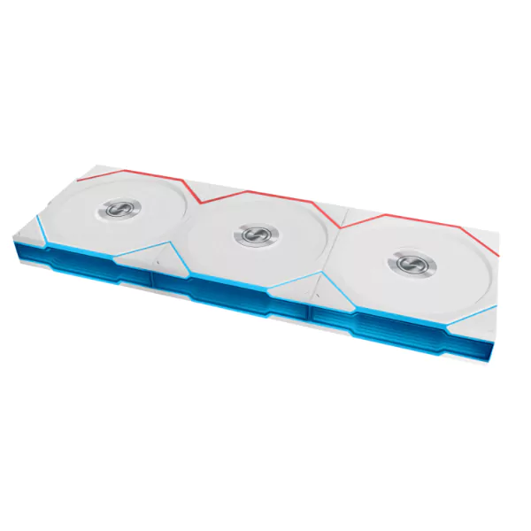 فن کیس لیان لی مدل UNI FAN TL120 LCD Reverse رنگ سفید