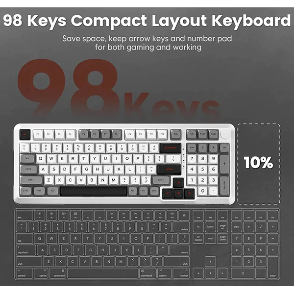 کیبورد بی سیم مکانیکال گیمینگ ردراگون BRAGI K688 WGL PRO