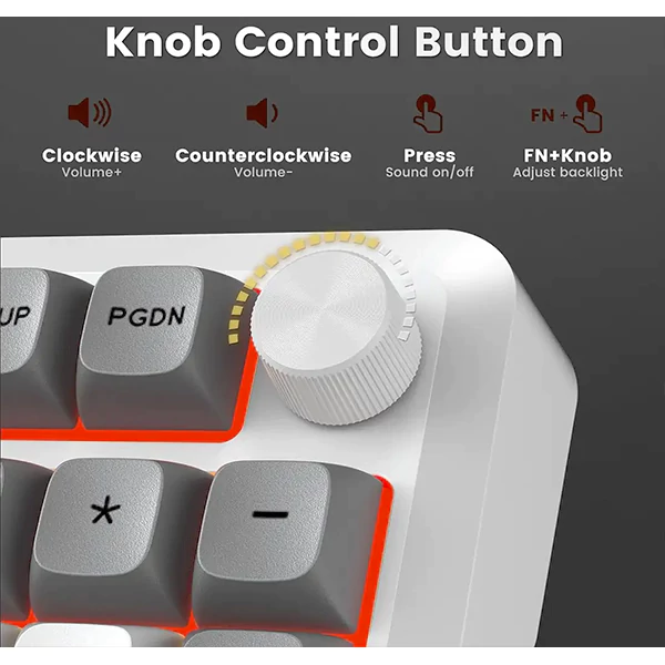 کیبورد بی سیم مکانیکال گیمینگ ردراگون BRAGI K688 WGL PRO