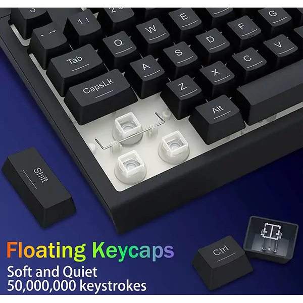 کیبورد بی سیم گیمینگ ردراگون CRESCENT K524 Pro RGB