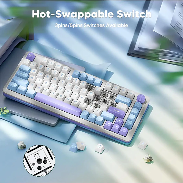 کیبورد بی سیم مکانیکال گیمینگ ردراگون Cyrus PRO K681 WBP